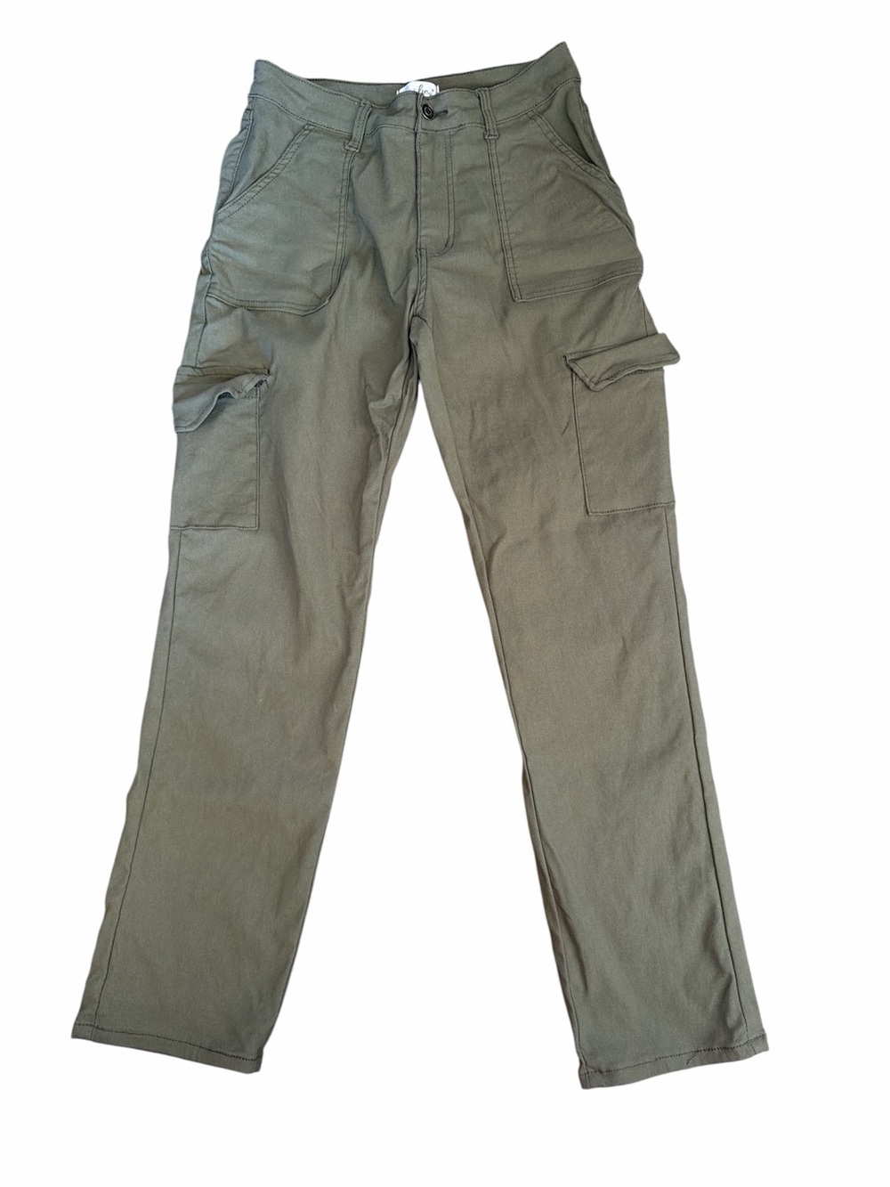 Women’s Olive Green Fall Cargo Pants Straight Leg Medium